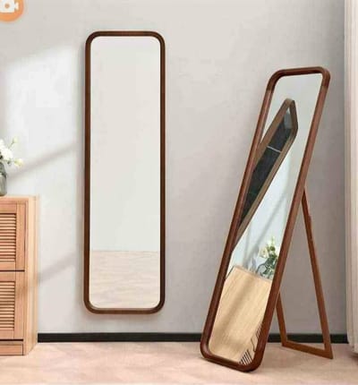 PREMIUM WOOD STAND MIRROR( Sqare Shape)_img_2