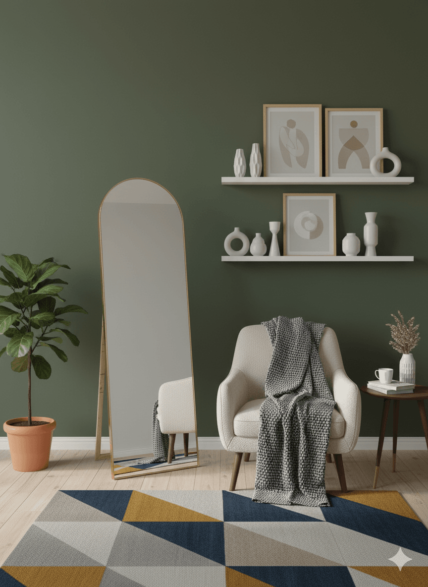 Aluminium Frame Stand Mirro