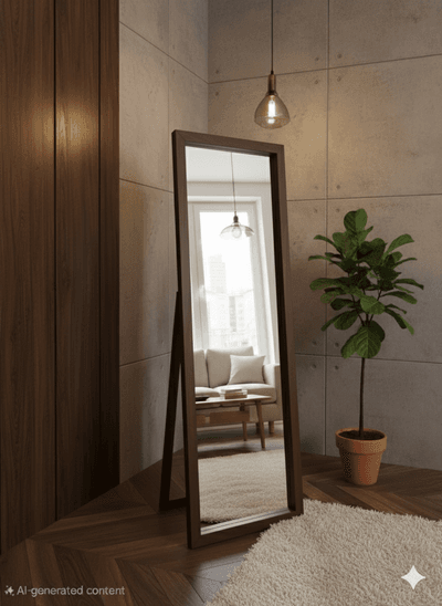 PREMIUM WOOD STAND MIRROR( Sqare Shape)_img_12