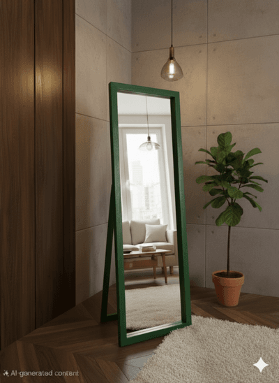 PREMIUM WOOD STAND MIRROR( Sqare Shape)_img_13