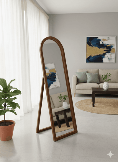 PREMIUM WOOD STAND MIRROR( Sqare Shape)_img_17
