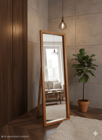 PREMIUM WOOD STAND MIRROR( Sqare Shape)_img_20